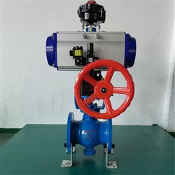 QYSQ647DZMF-16CDN300气动代钟阀煤粉球阀