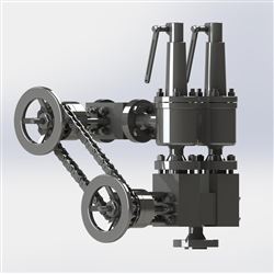 SLAYF非标安全阀双联带链条快速切换装置