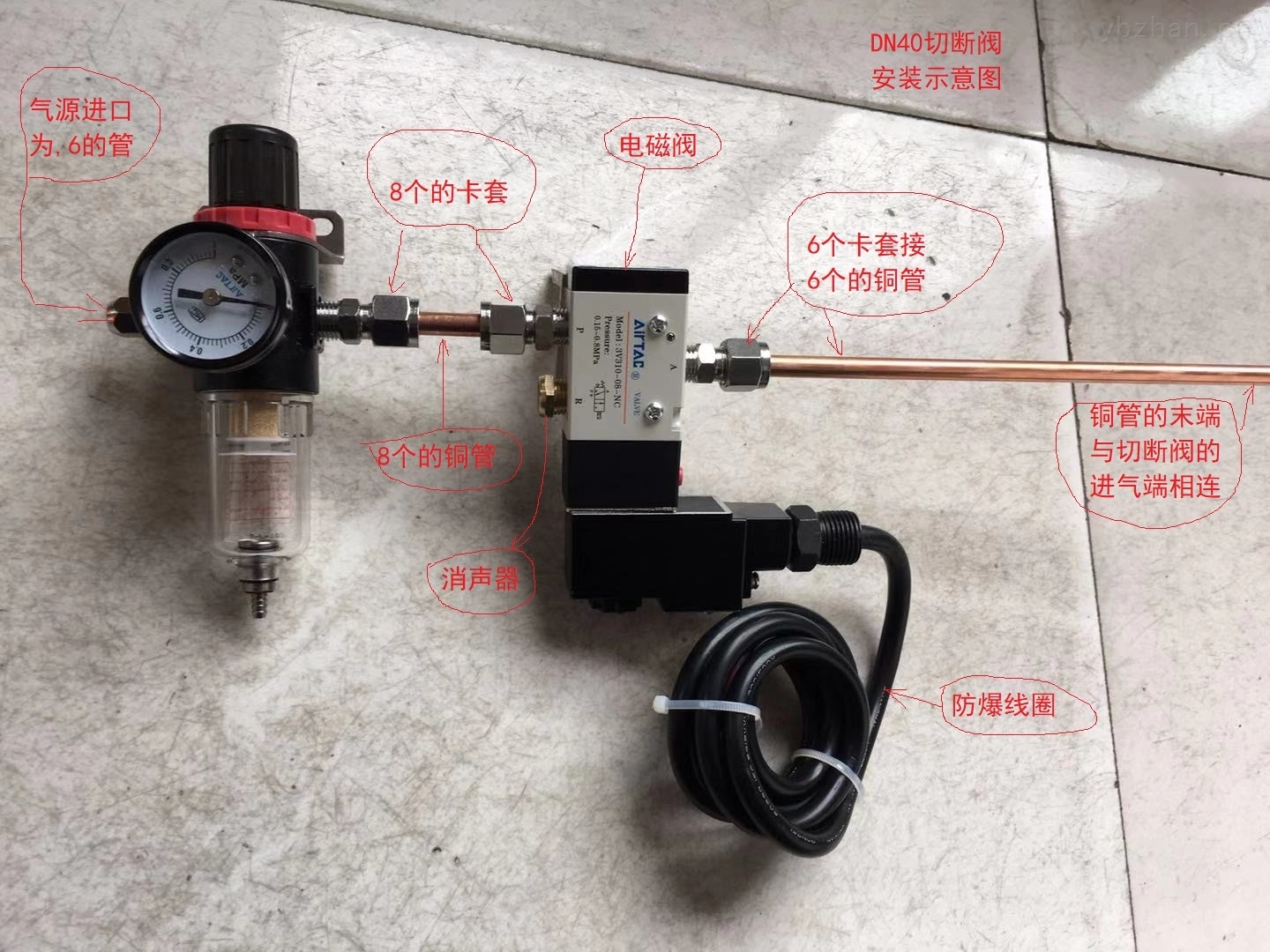 非标防爆型液氯气动切断阀