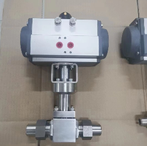 气动V型调节球阀