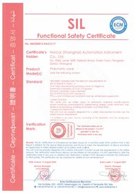 气动阀-欧盟SIL认证